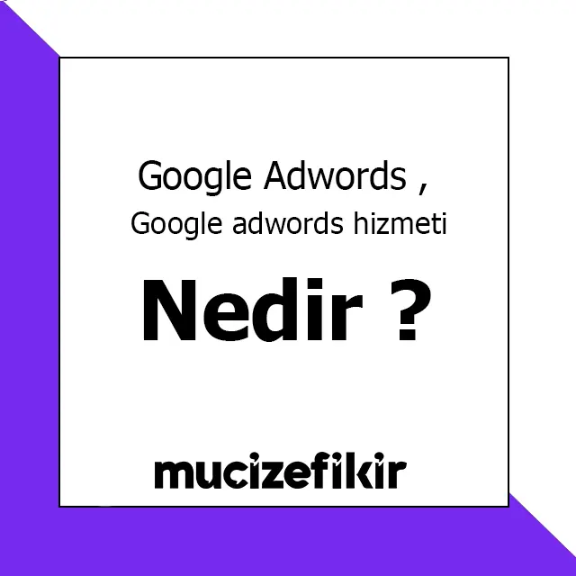 Google Adwords Nedir ? Google Adwords Reklam Hizmeti
